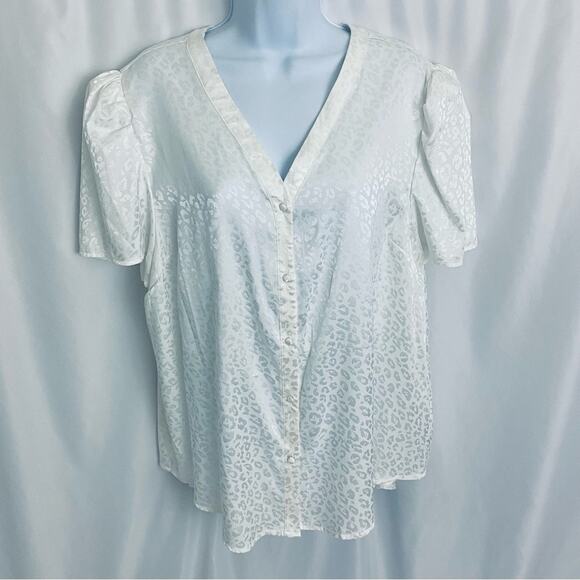 Ophelia Roe Button Down Top Size 1X - Picture 1 of 10